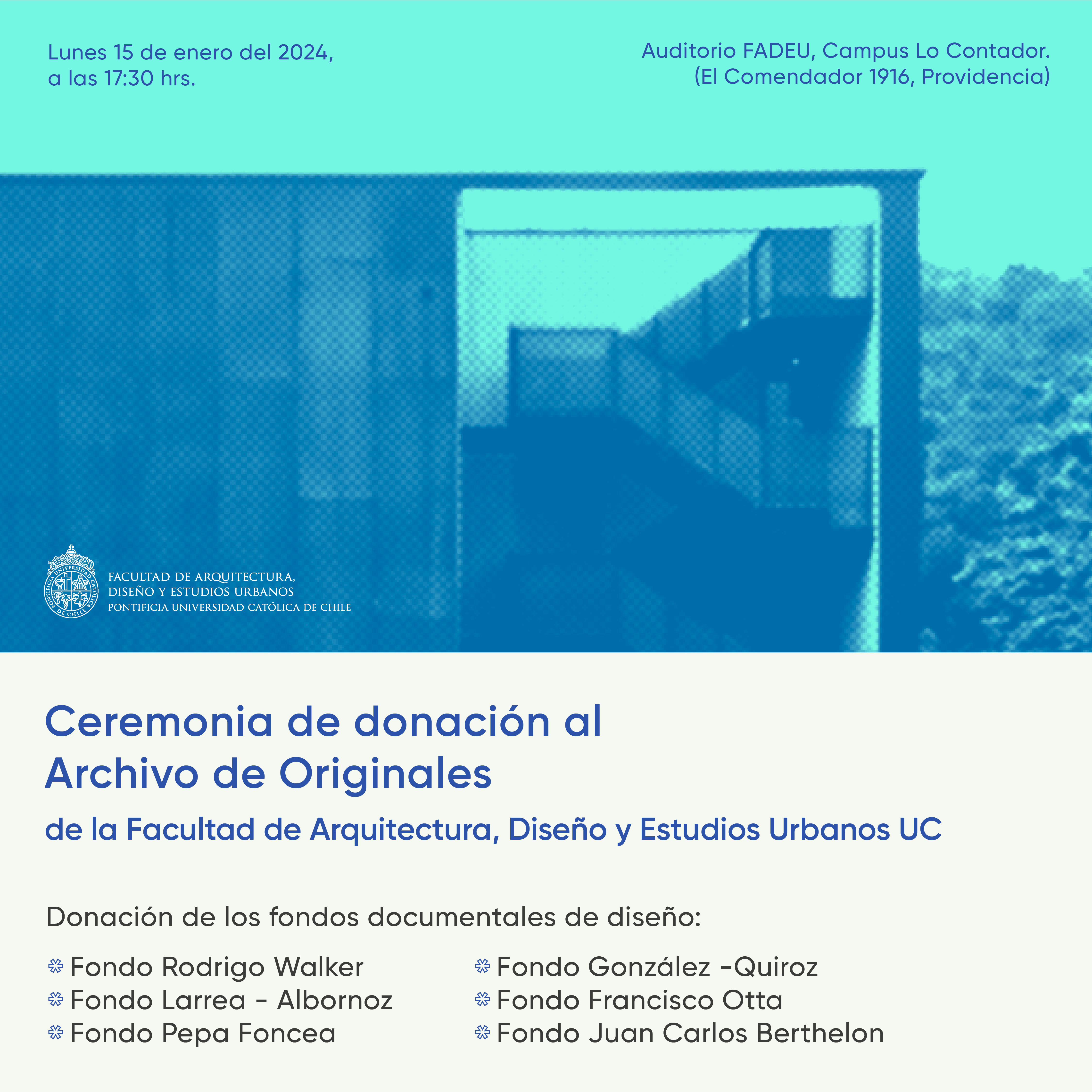 Ceremonia de donación al Archivo de Originales. Fondos documentales de la historia del diseño en Chile